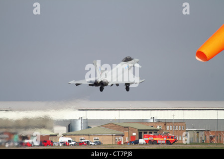 L'Eurofighter Typhoon, décoller de RAF coningsby lincolnshire Banque D'Images