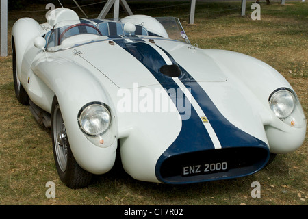 Ferrari 250 Testa Rossa blanc à sbelonging radio DJ Chris Evans, Goodwood Festival of Speed 2010. © Jonathan Stokes, 2010 affirme les droits moraux. Banque D'Images