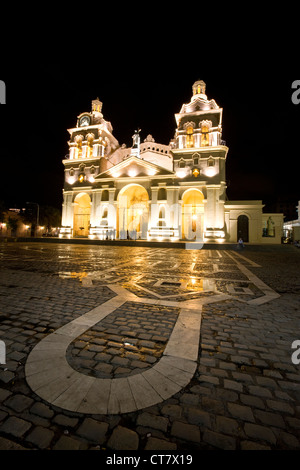 Eglise Cathédrale de nuit Banque D'Images