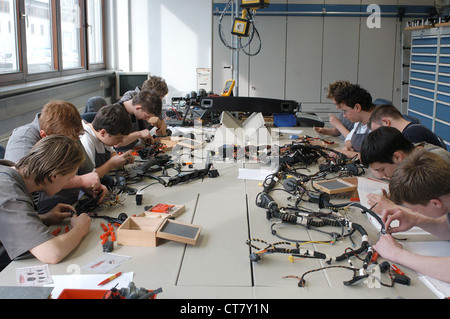 Atelier de formation chez Porsche AG à Stuttgart-Zuffenhausen Banque D'Images