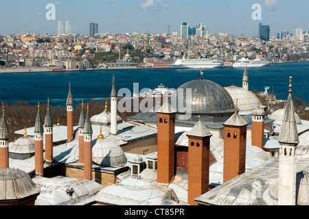 La Turquie, Istanbul, Topkapi Saray, Harem, Blick vom Turm der Gerechtigkeit (Adalet Kulesi) Banque D'Images