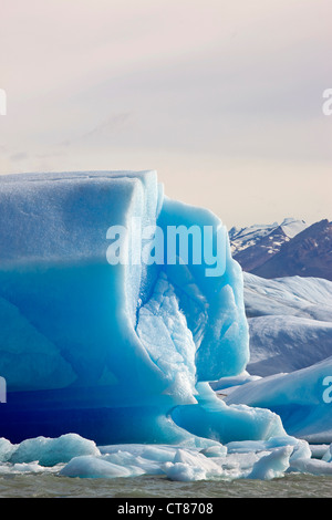 Les icebergs bloquant la Brazo Upsala en Lago Argentino Banque D'Images