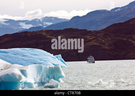 Les icebergs bloquant la Brazo Upsala en Lago Argentino Banque D'Images