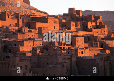 Ait Benhaddou, Maroc ; 13e siècle ville fortifiée, l'emplacement de plus de 20 films hollywoodiens. Banque D'Images