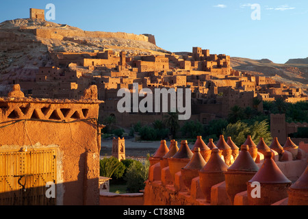 Ait Benhaddou, Maroc ; 13e siècle ville fortifiée, l'emplacement de plus de 20 films hollywoodiens. Banque D'Images