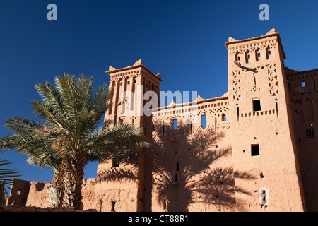 Ait Benhaddou, Maroc ; 13e siècle ville fortifiée, l'emplacement de plus de 20 films hollywoodiens. Banque D'Images