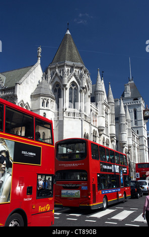 Londres - Aussenanicht la Royal Courts of Justice Banque D'Images