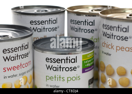 Produits Waitrose essentiels Banque D'Images