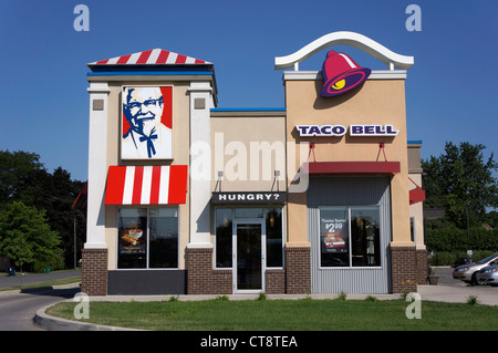 KFC restaurant Taco Bell Banque D'Images