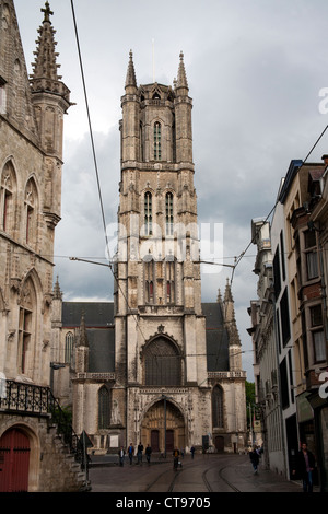 La Cathédrale Saint-Bavon Gand Bruxelles Banque D'Images