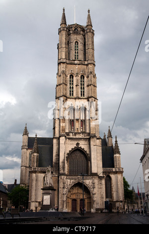 La Cathédrale Saint-Bavon Gand Bruxelles Banque D'Images