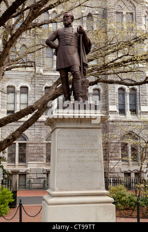 Statue de Thomas Jonathan 'Stonewall' Jackson, Richmond, Virginie. Banque D'Images