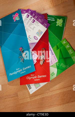 Jeux Olympiques et Paralympiques de Londres 2012 Billets Banque D'Images