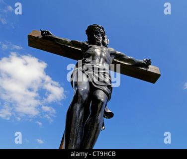 Jésus Christ en croix - France Banque D'Images