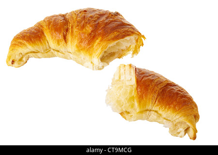 Croissant isolé sur fond blanc, de facto de droit Banque D'Images