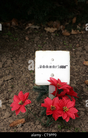 Lietzen, cimetière des morts de la guerre inconnue Banque D'Images