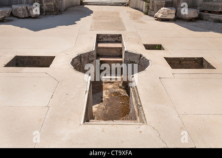 Le Baptistère à Saint John's Basilica, Selçuk, près de l'Ephèse, Turquie Banque D'Images