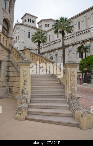 La Cathédrale de Monaco (la cathédrale de Saint Nicolas), Monaco-Ville, Principauté de Monaco Banque D'Images