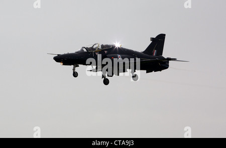 RAF Hawk T2 de 4e Escadron de FTS en venant d'atterrir à un pic de la Vallée des pluies RAF Colin Paxton/CP Photography Banque D'Images