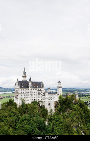 Le château de Neuschwanstein, Hohenschwangau près de Füssen, Allgaeu, Bavaria, Germany Banque D'Images