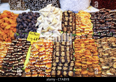 Bonbons à l'egypte bazar, Misir Carsisi, Istanbul, Turquie, Europe Banque D'Images