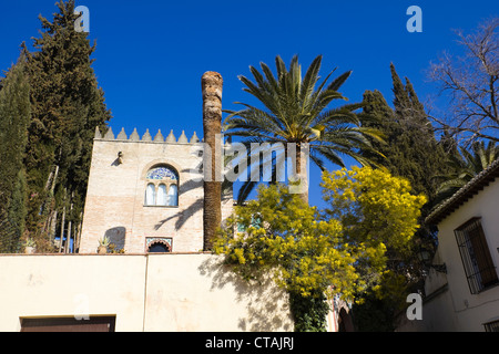 Maison Arabe dans le quartier d'Albaicin, Grenade, Andalousie, Espagne Banque D'Images