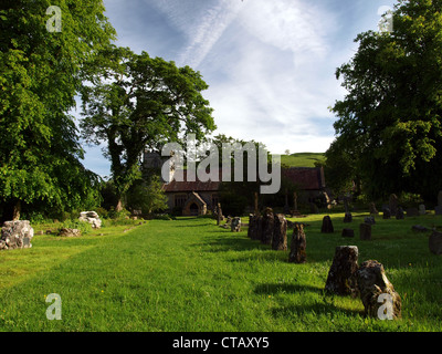 Le cimetière de Saint Mary's, Kettlewell Banque D'Images