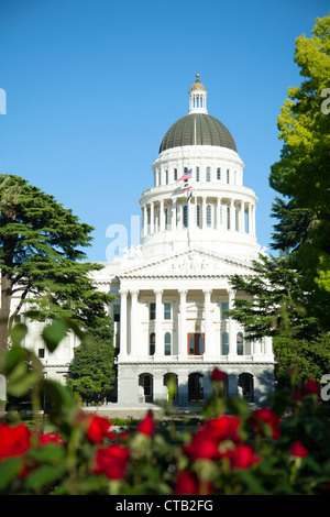 Capitol building à Sacramento en Californie dans la journée ensoleillée Banque D'Images