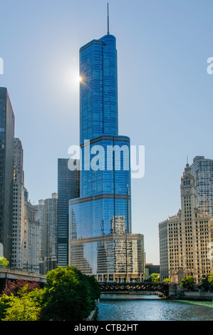 Trump Tower Chicago Banque D'Images