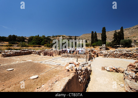 Site archéologique, Kato Zakro, préfecture de Lassithi, Crète, Grèce Banque D'Images