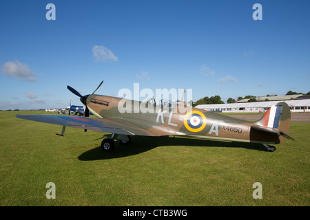 Spitfire Mk1 à l'Imperial War,Musées Duxford Cambridgeshire. Banque D'Images