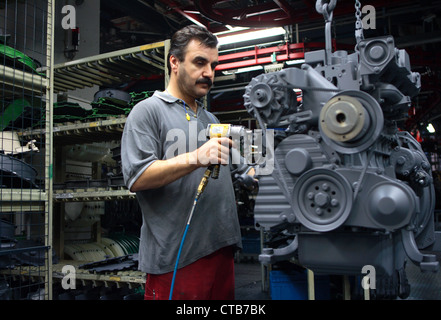 Deutz AG Koeln Porz, quart de nuit à l'engine builder Banque D'Images