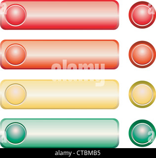 Boutons de couleurs pour votre desifn Banque D'Images