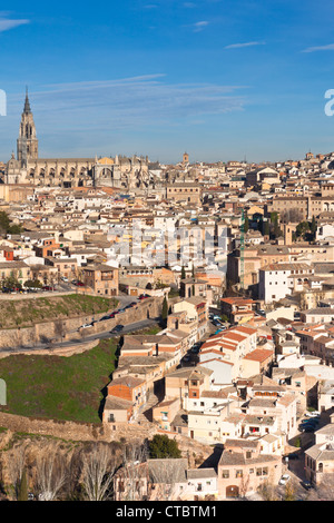 Vieille ville de Tolède, Espagne voir. Shot verticale Banque D'Images