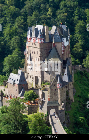 Le château de Burg Eltz près de la vallée de la rivière Mosel en Rhénanie-Palatinat en Allemagne Banque D'Images