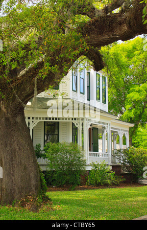 6e rue historique, Fernandina Beach, Florida, USA Banque D'Images