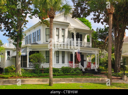 6e rue historique, Fernandina Beach, Florida, USA Banque D'Images