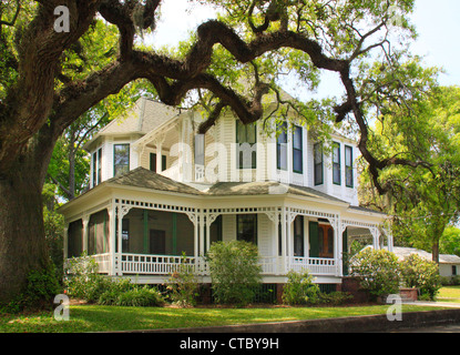 6e rue historique, Fernandina Beach, Florida, USA Banque D'Images