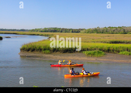 BIG TALBOT ISLAND STATE PARK ET LITTLE TALBOT ISLAND STATE PARK, Jacksonville, Florida, USA Banque D'Images