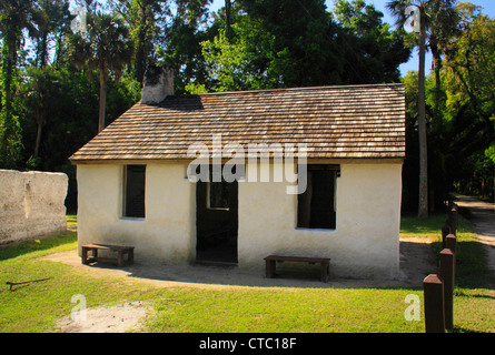 Esclaves, KINGSLEY PLANTATION, LES TIMUCUAN PRÉSERVER, FORT GEORGE ISLAND, Jacksonville, Florida, USA Banque D'Images