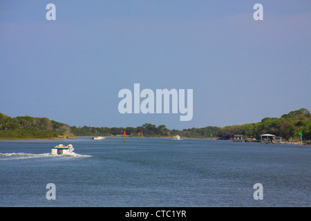 INTRACOASTAL WATERWAY, PARC D'ÉTAT DE WASHINGTON OAKS GARDENS, Palm Coast, en Floride, USA Banque D'Images