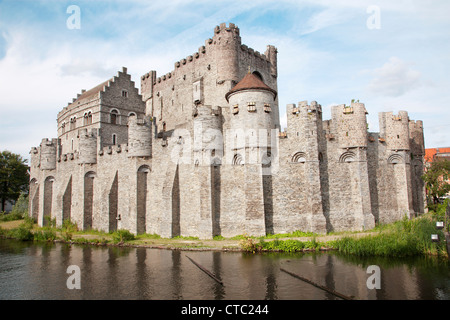 Gent - - vieux château Gravensteen, Belgique Banque D'Images