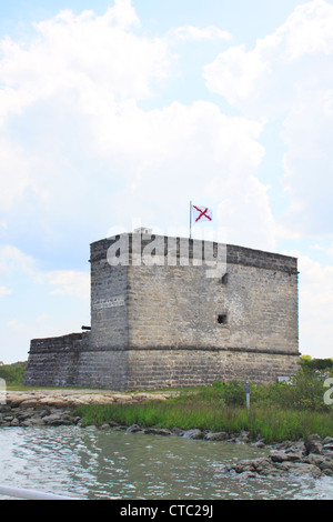 FORT MANTANZUS National Monument, Saint Augustine, Floride, USA Banque D'Images