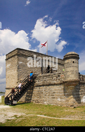 FORT MANTANZUS National Monument, Saint Augustine, Floride, USA Banque D'Images