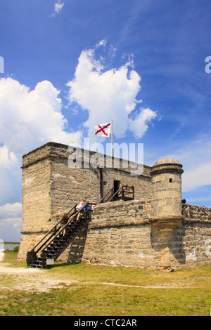 FORT MANTANZUS National Monument, Saint Augustine, Floride, USA Banque D'Images