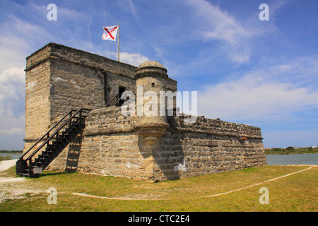 FORT MANTANZUS National Monument, Saint Augustine, Floride, USA Banque D'Images