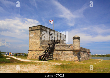 FORT MANTANZUS National Monument, Saint Augustine, Floride, USA Banque D'Images