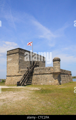 FORT MANTANZUS National Monument, Saint Augustine, Floride, USA Banque D'Images