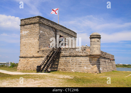 FORT MANTANZUS National Monument, Saint Augustine, Floride, USA Banque D'Images