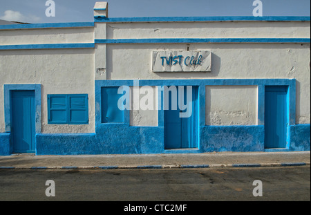 L'architecture Art déco à Sidi Ifni, Maroc Banque D'Images